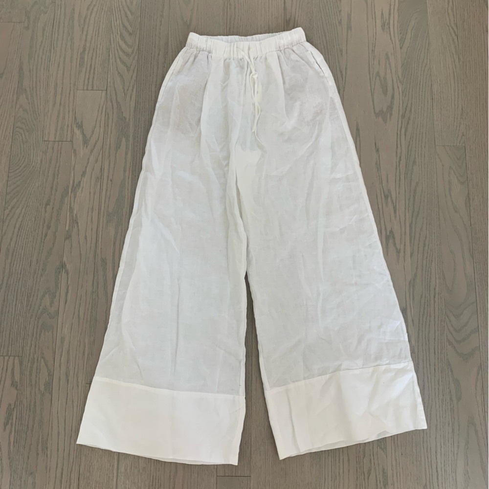 NWT Zara Wide-leg Linen Pants